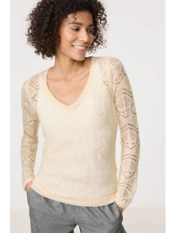 gerry weber γυναικεία πλεκτή μπλούζα με διάτρητο σχέδιο 