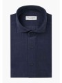 profuomo ανδρικό κοτλέ πουκάμισο slim fit - ppvh30028b σκούρο μπλε