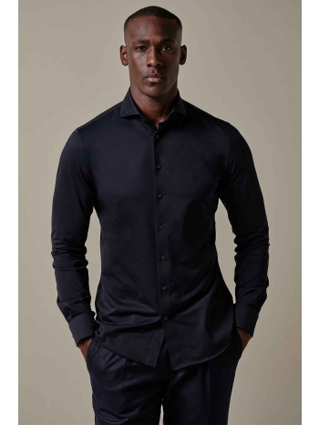 profuomo ανδρικό πουκάμισο japanese knitted slim fit 