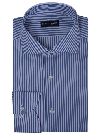 prince oliver ανδρικό πουκάμισο με ριγέ σχέδιο modern fit 