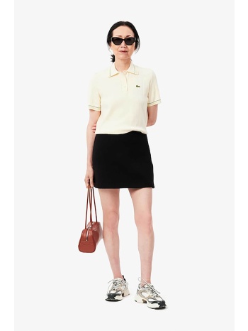 lacoste γυναικεία μάλλινη mini φούστα με tone-on-tone