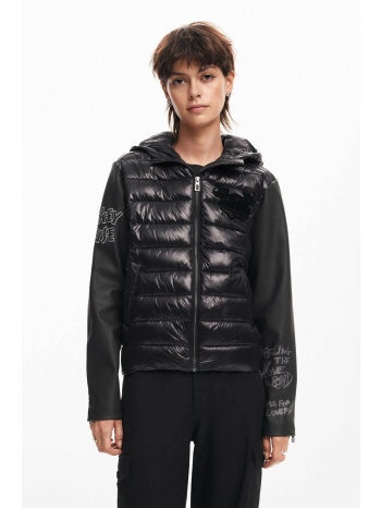 desigual γυναικείο jacket καπιτονέ με κεντημένο σχέδιο και