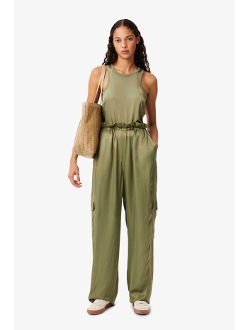 lacoste γυναικείο cargo παντελόνι με ελαστική μέση loose