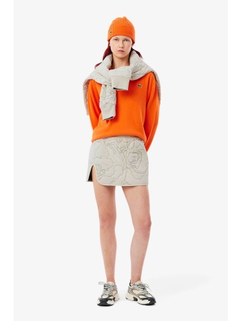 lacoste γυναικεία mini φούστα διπλής όψης με all-over