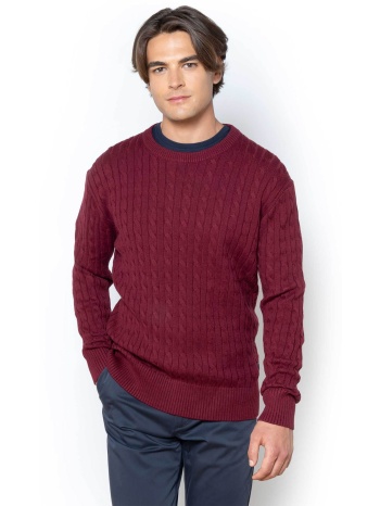 the bostonians ανδρικό πουλόβερ με cable knit pattern σε προσφορά