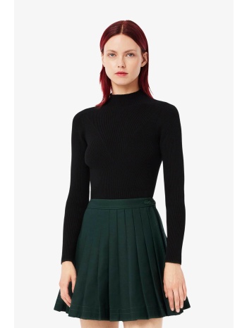 lacoste γυναικείο πουλόβερ ribbed με ψηλό λαιμό - af2621-00