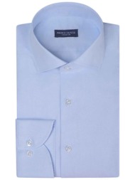 prince oliver ανδρικό πουκάμισο μονόχρωμο modern fit `superior fine` - 20049207 γαλάζιο
