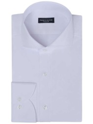 prince oliver ανδρικό πουκάμισο μονόχρωμο `superior` - 20049213 λευκό