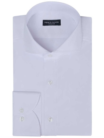prince oliver ανδρικό πουκάμισο μονόχρωμο `superior` 