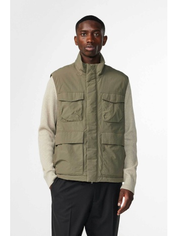 nn.07 ανδρικό αμάνικο μπουφάν με ψηλό λαιμό regular fit