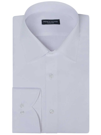 prince oliver ανδρικό πουκάμισο μονόχρωμο modern fit