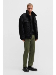 hugo boss ανδρικό παντελόνι chino μονόχρωμο - 50524576 λαδί