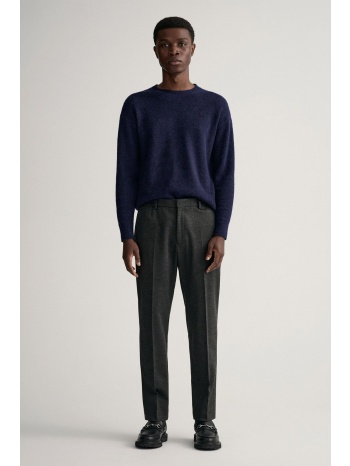 gant ανδρικό παντελόνι μονόχρωμο με ελαστική μέση slim fit σε προσφορά