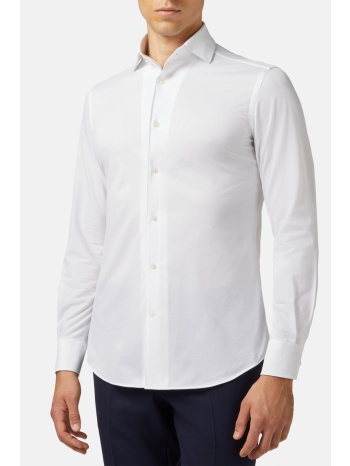 boggi milano ανδρικό πουκάμισο μονόχρωμο regular fit 