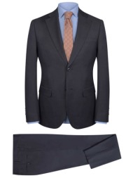 prince oliver ανδρικό κοστούμι μoνόχρωμο - 12560006 ανθρακί
