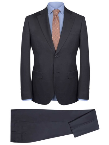 prince oliver ανδρικό κοστούμι μoνόχρωμο - 12560006 ανθρακί
