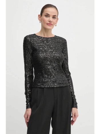 dkny γυναικεία μπλούζα μονόχρωμη με all-over σχέδιο με