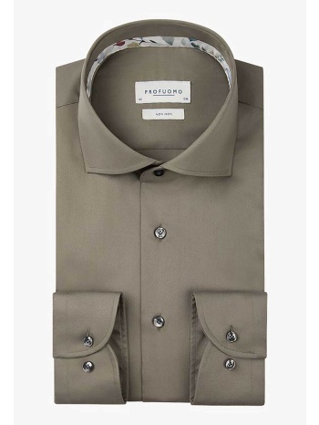 profuomo ανδρικό πουκάμισο μονόχρωμο - ppvh30003h πράσινο
