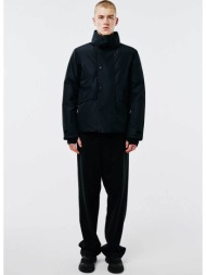after label ανδρικό μπουφάν με κουκούλα `hamilton` - hamiltonp048- μαύρο