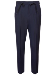 hugo boss ανδρικό παντελόνι cargo μονόχρωμο regular fit - 50528340 μπλε σκούρο