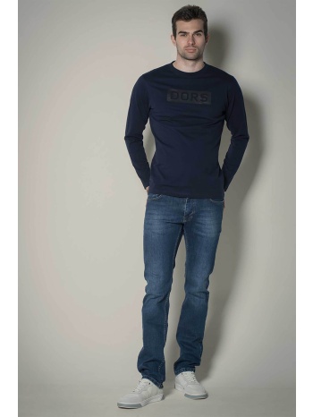 dors ανδρικό τζιν παντελόνι πεντάτσεπο με κεντημένο