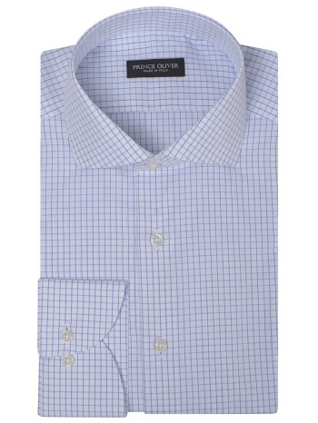 prince oliver ανδρικό βαμβακερό πουκάμισο με καρό σχέδιο