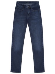prince oliver ανδρικό τζιν παντελόνι πεντάτσεπο comfort slim fit - 10582001 μπλε σκούρο