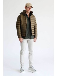 prince oliver ανδρικό τζιν παντελόνι πεντάτσεπο comfort slim fit - 10582004 εκρού