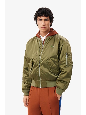 lacoste ανδρικό αδιάβροχο bomber jacket με κεντημένο σε προσφορά