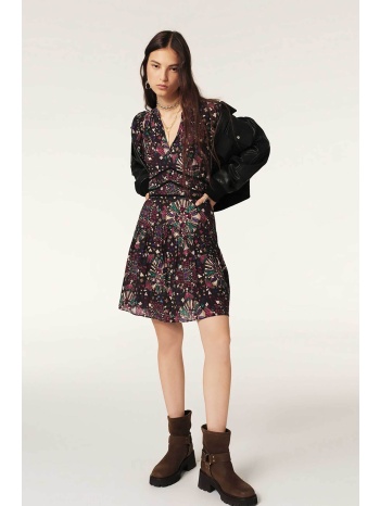 ba&sh γυναικείο mini φόρεμα με all-over πολύχρωμα patterns