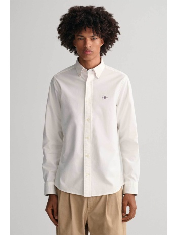 gant ανδρικό πουκάμισο button oxford button down μονόχρωμο