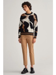 gant γυναικείο παντελόνι cigarette μονόχρωμο slim fit - 4150237 μπεζ