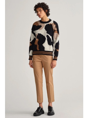 gant γυναικείο παντελόνι cigarette μονόχρωμο slim fit  σε προσφορά