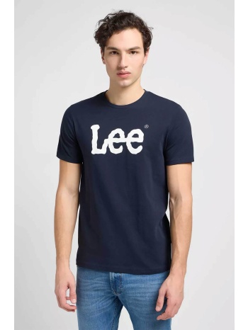lee® ανδρικό t-shirt με logo print regular fit `wobbly` 