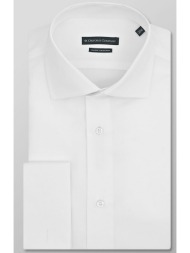 oxford company ανδρικό πουκάμισo μονόχρωμο regular fit - m917nre50.01 λευκό