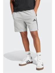 adidas ανδρικό σορτς standard fit `essentials 3-stripes` - je6419 γκρι