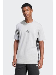 adidas ανδρικό t-shirt regular fit `essentials 3-stripes` - je6396 γκρι