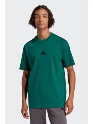 adidas ανδρικό t-shirt regular fit `essentials small logo` - jf1096 πράσινο