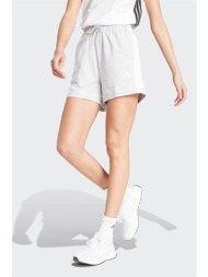 adidas γυναικείο σορτς regular fit `essentials 3-stripes high waisted` - in6174 γκρι