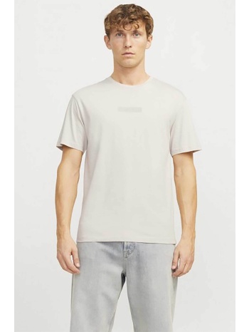 jack & jones ανδρικό t-shirt μονόχρωμο με logo print 