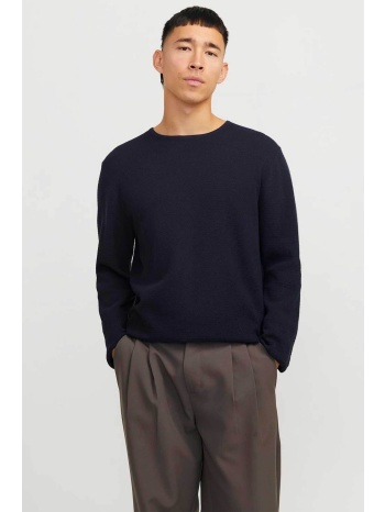 jack & jones ανδρικό πουλόβερ μονόχρωμο - 12268279 μπλε