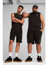 puma ανδρική βερμούδα γυμναστικής με λογότυπο `ess no. 1` - 682594 μαύρο