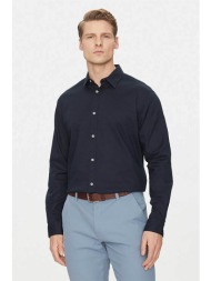 jack & jones ανδρικό μονόχρωμο πουκάμισο relaxed fit - 12270085 μπλε σκούρο