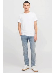 jack & jones ανδρικό τζιν παντελόνι πεντάτσεπο slim fit - 12269466 denim blue