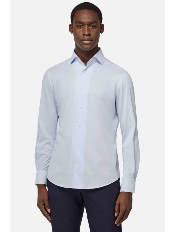 boggi milano ανδρικό πουκάμισο μονόχρωμο regular fit 