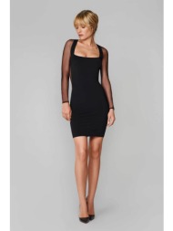 maison close γυναικείο φόρεμα mini με διαφάνεια - 561889 μαύρο