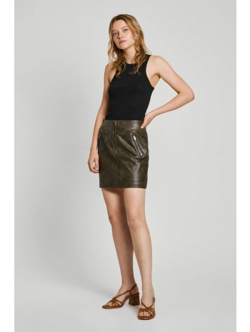 pepe jeans γυναικείo τοπ ribbed - pl506035 μαύρο