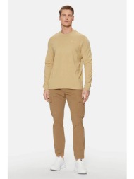 tommy jeans ανδρικό παντελόνι cargo regular fit - dm0dm20281 καφέ