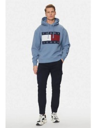tommy jeans ανδρικό παντελόνι cargo regular fit - dm0dm20281 μπλε σκούρο