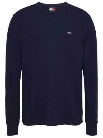 tommy jeans ανδρικό πουλόβερ με λογότυπο slim fit 